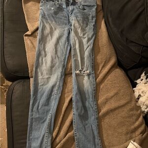 Hollister Men's Light Blue Skinny Jeans